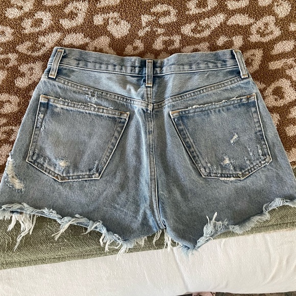 AGOLDE Parker Cut Off Denim Shorts | High-Waisted Vintage Fit Size 26 - Picture 5 of 5